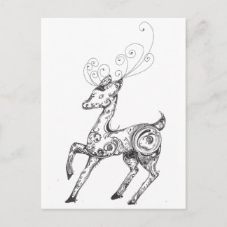 Reindeer Postcard