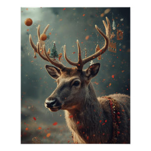 Reindeer Poster