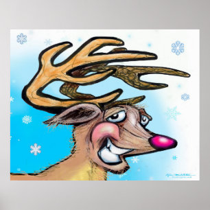 Reindeer Poster
