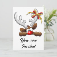 Reindeer Puzzled Funny Christmas Character