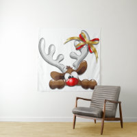 Reindeer Puzzled Funny Christmas Character