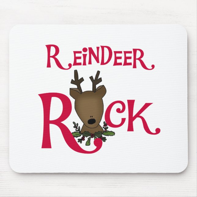 Reindeer Rock Mouse Pad (Front)