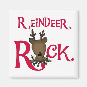 Reindeer Rock Tshirts and Gifts Magnet