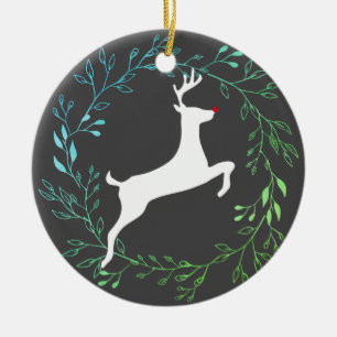 Reindeer - Rudolph Ceramic Tree Decoration