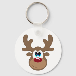 Reindeer Rudolph Keychain
