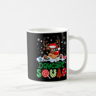 Reindeer Santa Hat Daycare Squad Teacher Christmas Coffee Mug