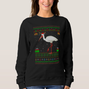 Reindeer Santa Hat Matching Ugly Ibis Bird Christm Sweatshirt