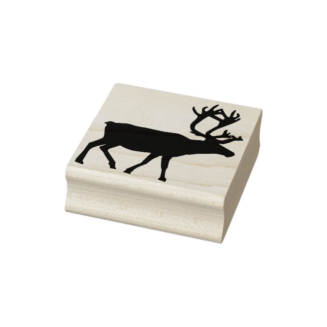 reindeer silhouette art stamp (Stamp)