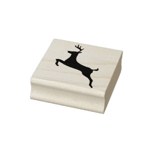 reindeer silhouette art stamp