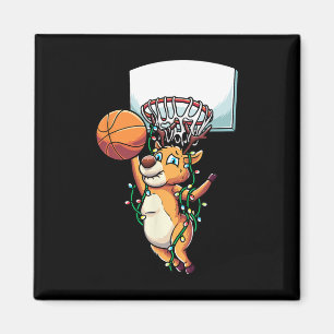 Reindeer Sketll Holiday Christmas Sports Fans Magnet
