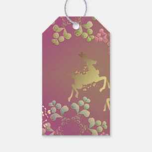 Reindeer & Snowflakes Gift Tag