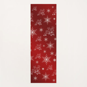 reindeer, star, stars, snowflake, christmas yoga mat