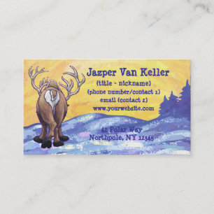 Reindeer Stationery Business Card