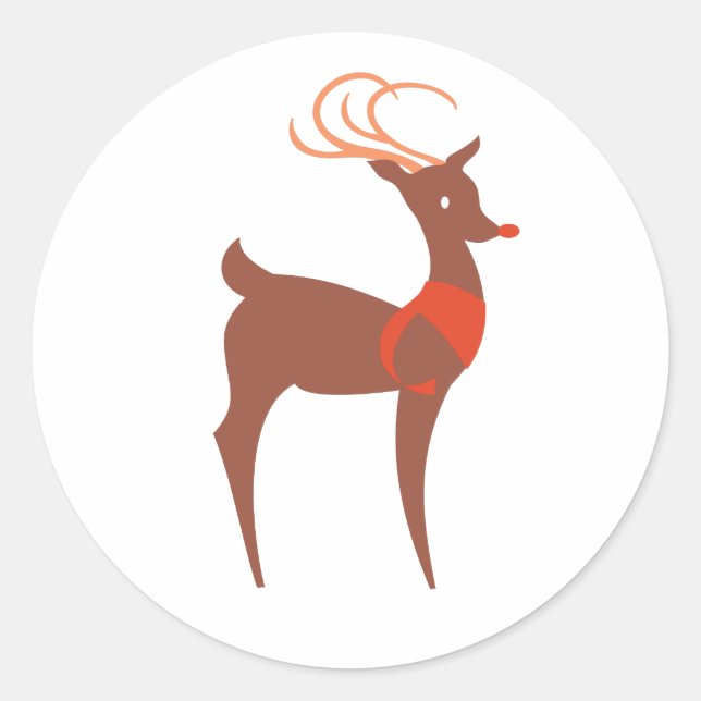 Reindeer Sticker (Front)