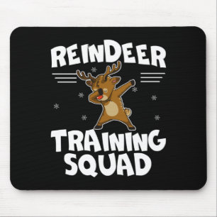 Reindeer Training Squad Deer Team Xmas Running New Mouse Pad
