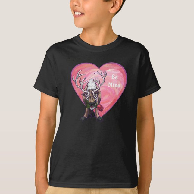 Reindeer Valentine's Day T-Shirt (Front)