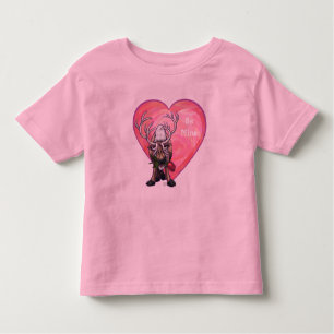 Reindeer Valentine's Day Toddler T-Shirt