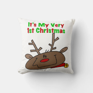Reindeer Very 1st Christmas Cushion
