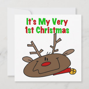 Reindeer Very 1st Christmas Holiday Card