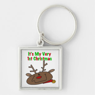 Reindeer Very 1st Christmas Key Ring