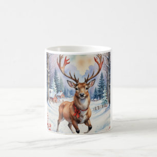 Reindeer Wonderland: Holiday Bliss Coffee Mug