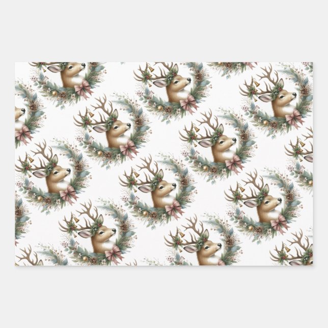 Reindeer wrapping paper (Front)