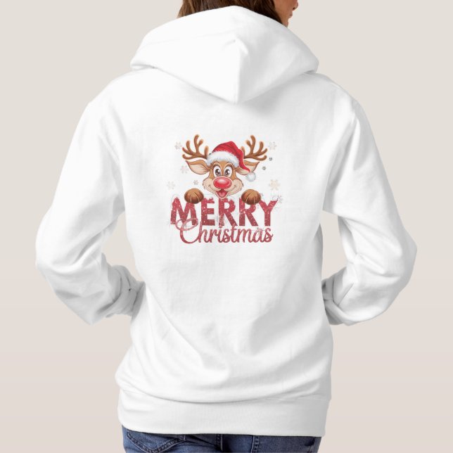 Reindeer xmas hoodie (Back)