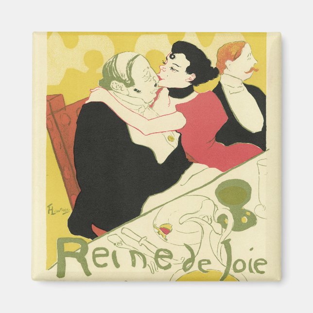 Reine de Joie (Queen of Pleasure) Toulouse Lautrec Magnet (Front)