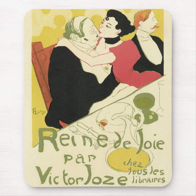 Reine de Joie (Queen of Pleasure) Toulouse Lautrec Mouse Pad (Front)