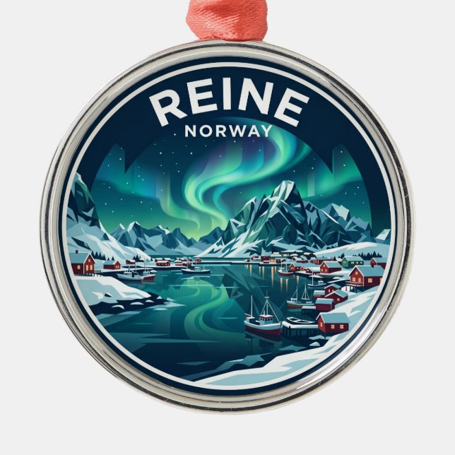 REINE Norway Metal Tree Decoration (Front)