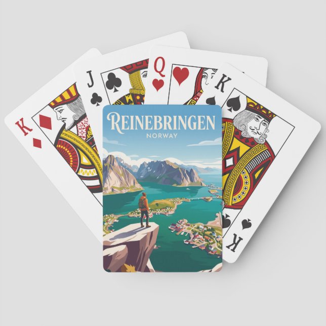 Reinebringen Norway Playing Cards (Back)