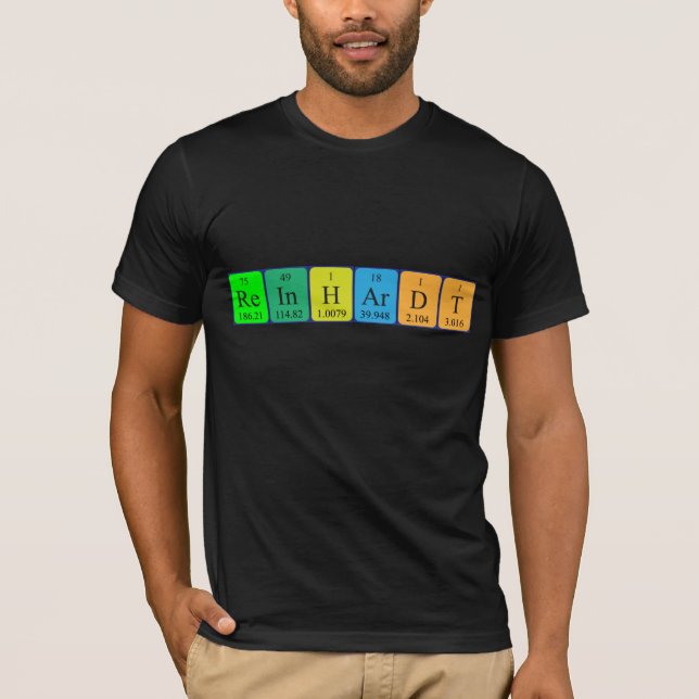 Reinhardt periodic table name shirt (Front)