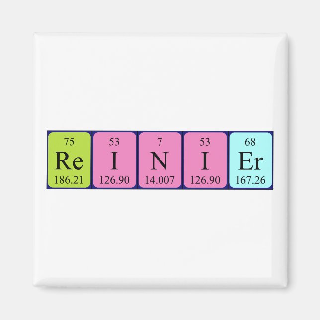 Reinier periodic table name magnet (Front)