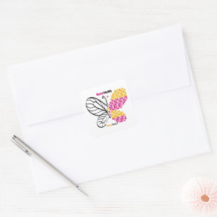 Reinvent yourself at any stage of your life square sticker