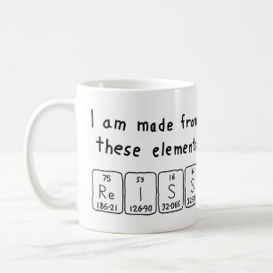 Reiss periodic table name mug