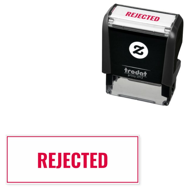 Rejected Business Text Template Self-inking Stamp (In Situ)