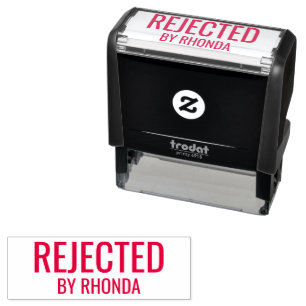 Rejected by Name Self-inking Stamp