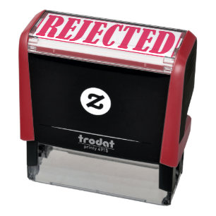 Rejected Declined Business Office Framed Simple Self-inking Stamp