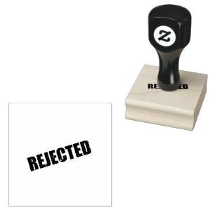 REJECTED Logo Document Control Workflows Red Ink Rubber Stamp