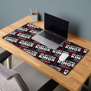 Rejecting Kings Since 1776 Patriotic USA Flag Desk Mat