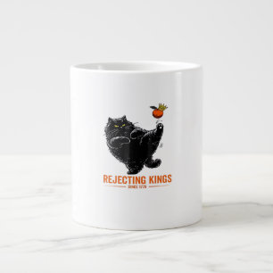 Rejecting Kings Since 1776 Patriotic USA Flag Large Coffee Mug