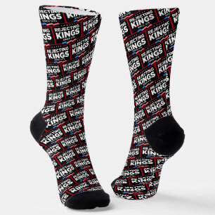Rejecting Kings Since 1776 Patriotic USA Flag Socks