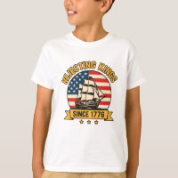 Rejecting Kings Since 1776 Vintage Patriotic USA