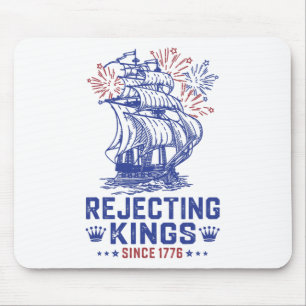 Rejecting Since 1776 American Flag Usa 4th Of July Mouse Pad