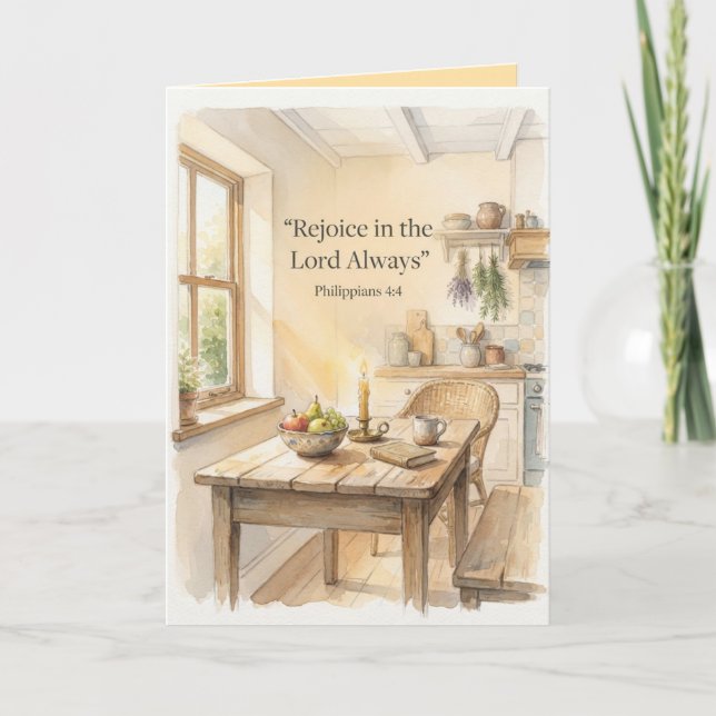 Rejoice Always Card (Front)