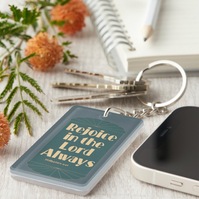 Rejoice Always / Pray about Everything Key Ring (Front Right)