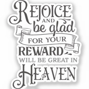"Rejoice and Be Glad" Inspirational Christian