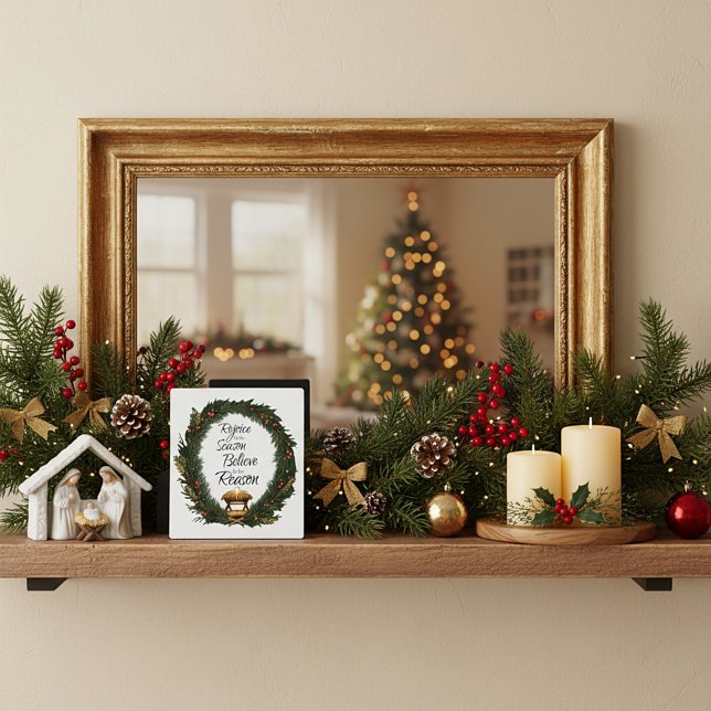 Rejoice and believe nativity plaque (Creator Uploaded)
