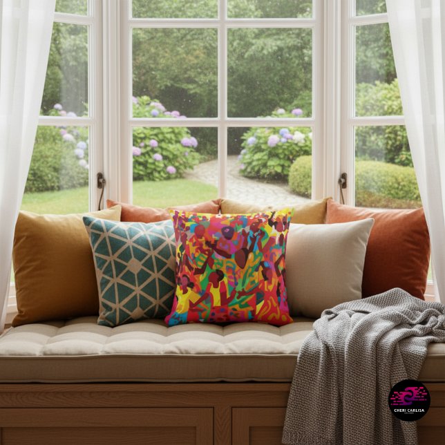 Rejoice And Feel The Holy Spirit Cushion (This window seat just got a whole lot louder)