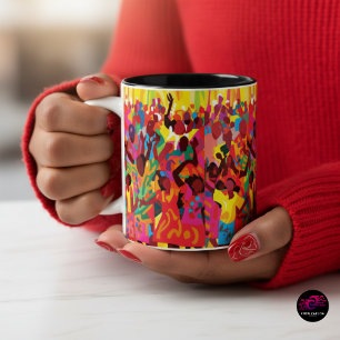 Rejoice And Feel The Holy Spirit Worship Two-Tone Coffee Mug